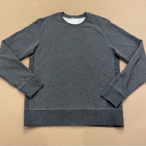 Men’s Mott & Bow French Terry Sweatshirt Hooper Charcoal Heather Size Medium - Picture 1 of 8